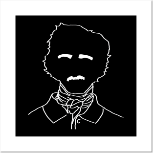 Edgar Allan Poe Silhouette Posters and Art